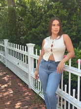 Load image into Gallery viewer, Sophia Bow Crop Top

